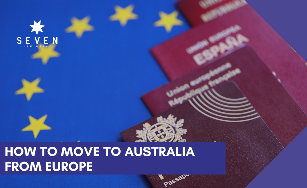 Europeans passportes ready to travel to Australia