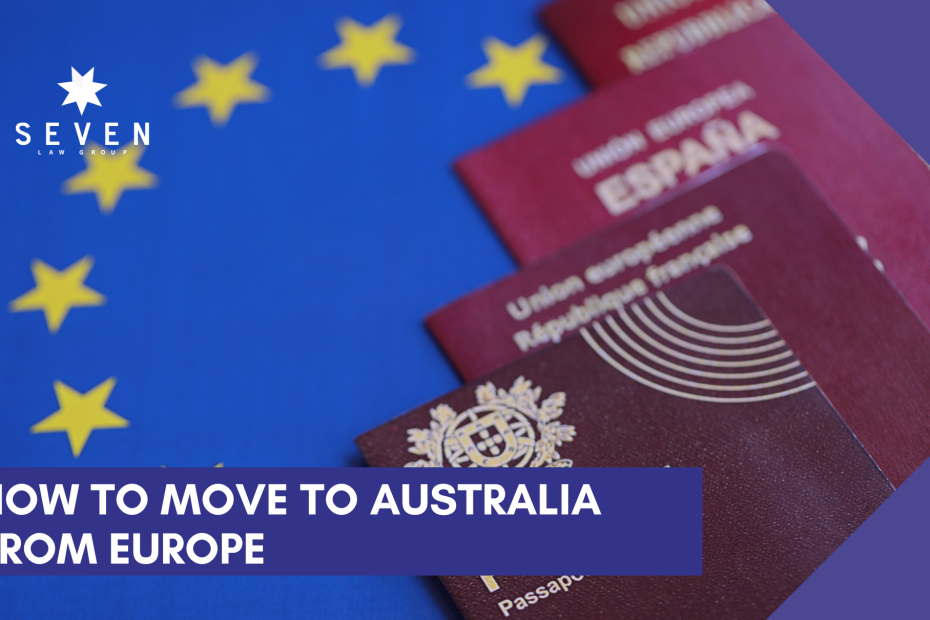 Europeans passportes ready to travel to Australia